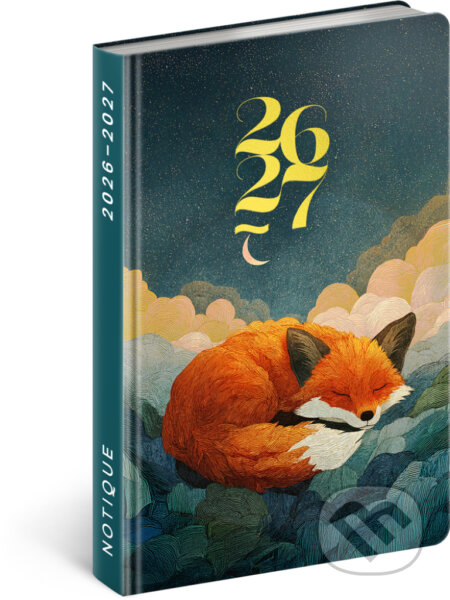 NOTIQUE 18-mesačný diár Petito – Spiaca líška 2026/2027 (Notique). Notique, 2026