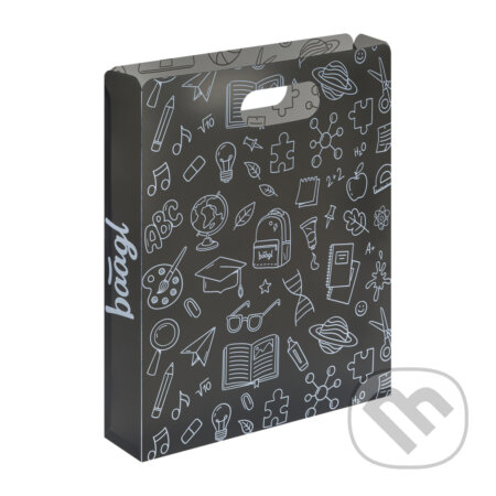 Plastové dosky na školské zošity Baagl School šedá
