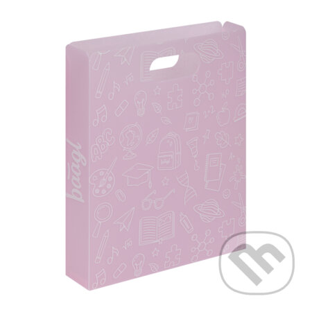 Plastové dosky na školské zošity Baagl School ružová