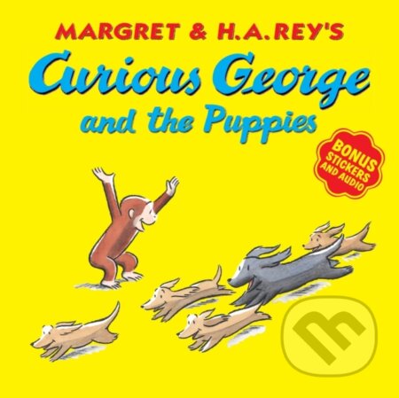 Kniha: Curious George and the Puppies (H. A. Rey a Margret Rey). Clarion Books, 2019