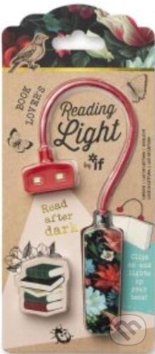 Lampička na čtení Tmavé květiny