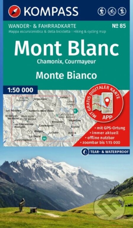 Mont Blanc, Monte Bianco 1:50.000