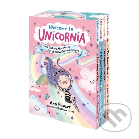 Kniha: Welcome to Unicornia: Four Glittery Adventures Full of Friendship and Magic! (Ana Punset). Walker books, 2025