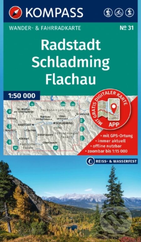 Radstadt, Schladming, Flachau 1: 50 000