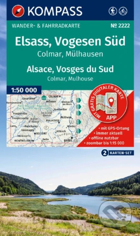 Elsass, Alsace, Vogesen Süd 1: 50 000