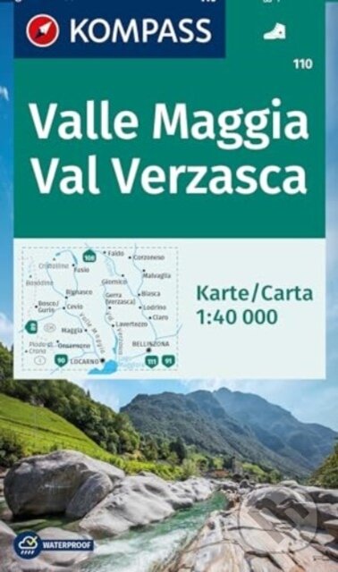 Valle Maggia, Val Verzasca 1: 40 000