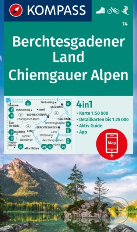 Berchtesgadener Land, Chiemgauer Alpen 1: 50 000