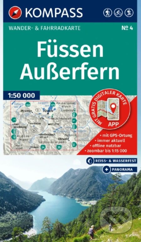 4 Füssen, Außerfern 1: 50 000