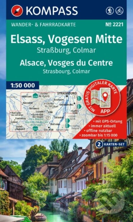 2221 Elsass, Vogesen Mitte 1: 50 000