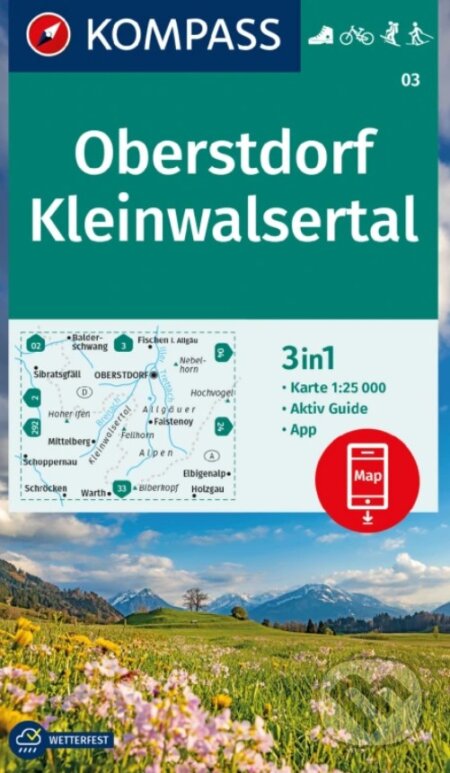 03 Oberstdorf, Kleinwalsertal 1: 25 000
