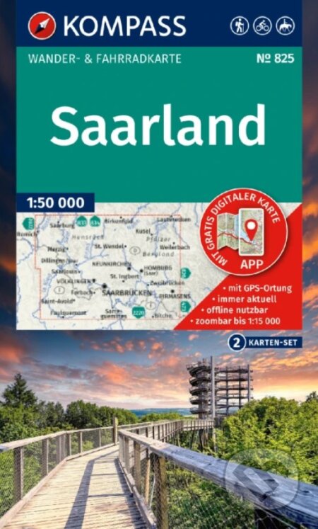 825 Saarland 1: 50 000