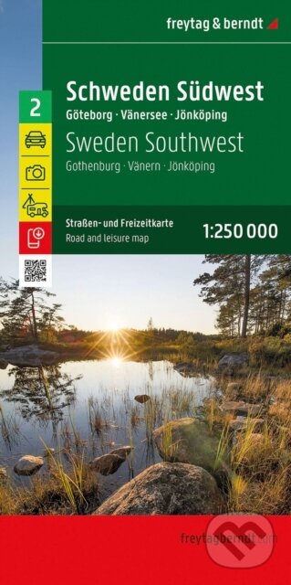 Kniha: Jihozápadní Švédsko 1:250 000 / automapa + volnočasová mapa (freytag & berndt). freytag&berndt, 2026
