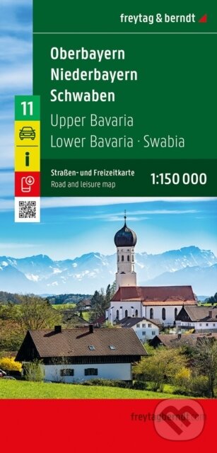 Kniha: Horní Bavorsko - Dolní Bavorsko - Švábsko 1:150 000 / automapa + volnočasová mapa (Freytag & Berndt). freytag&berndt, 2026