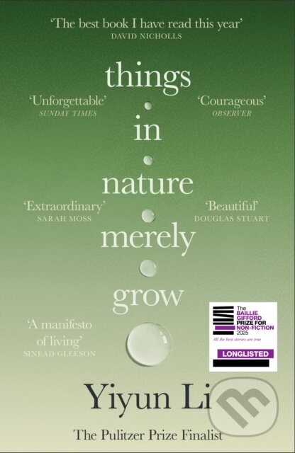 Kniha: Things in Nature Merely Grow (Yiyun Li). Fourth Estate, 2026