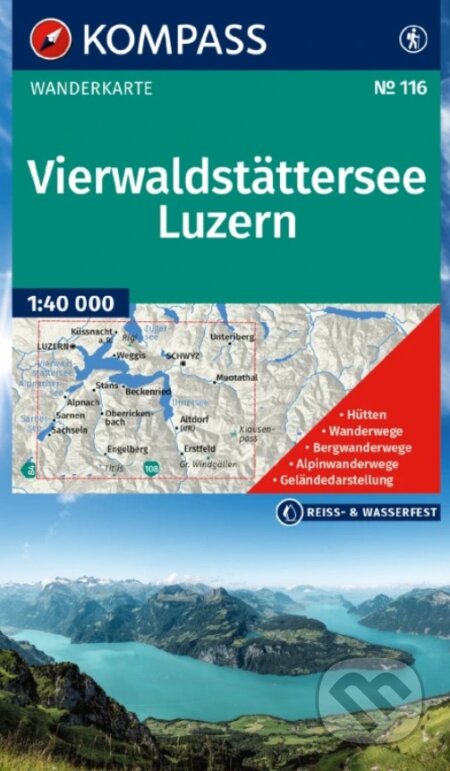 116 Vierwaldstättersee, Luzern 1: 40 000