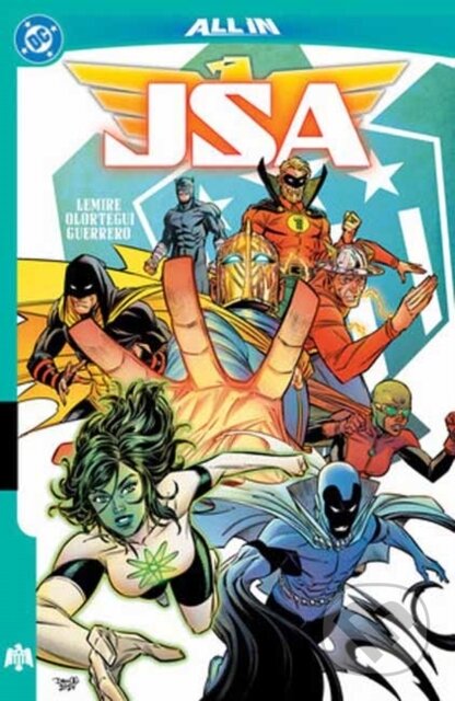 Kniha: JSA Vol. 1: Infinity Inc. vs. The Justice Society (Diego Olortegui a Jeff Lemire). DC Comics, 2025