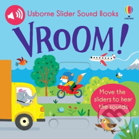 Kniha: Vroom! (Slider Sound Books) (Sam Taplin). Usborne, 2023