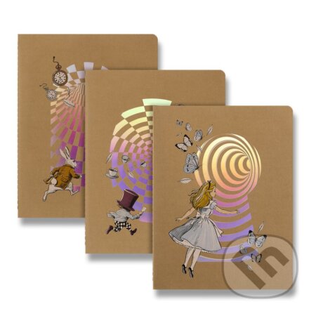 Moleskine - zošity Alice in Wonderland (set 3 ks) (Moleskine). Moleskine, 2026