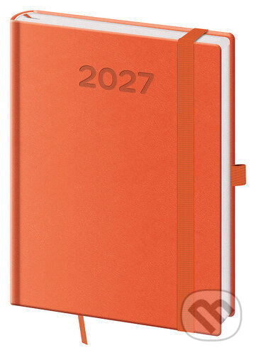 Denní diář 2027 B6 Print Pop oranžový (Helma). Helma, 2026