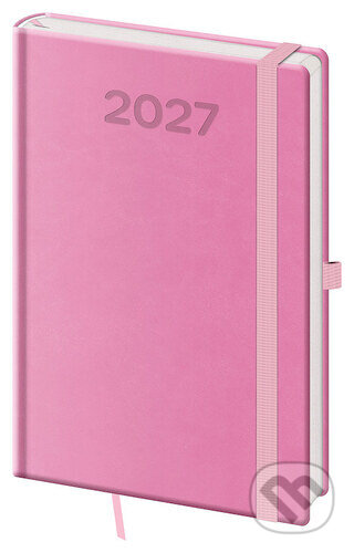 Týdenní diář 2027 A5 Print Pop růžový (Helma). Helma, 2026