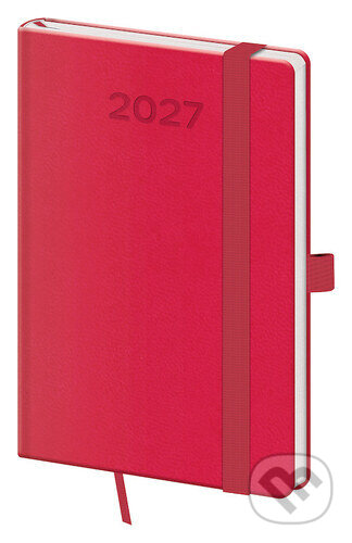 Kapesní diář 2027 A6 Print Pop malinový (Helma). Helma, 2026