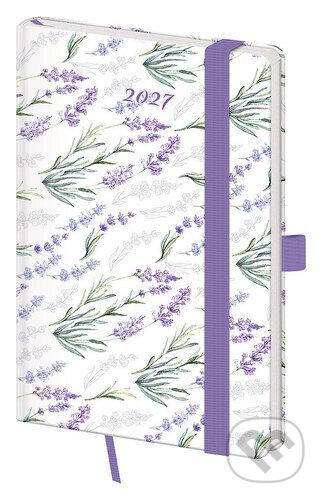 Kapesní diář 2027 A6 Vario Lavender s gumičkou (Helma). Helma, 2026