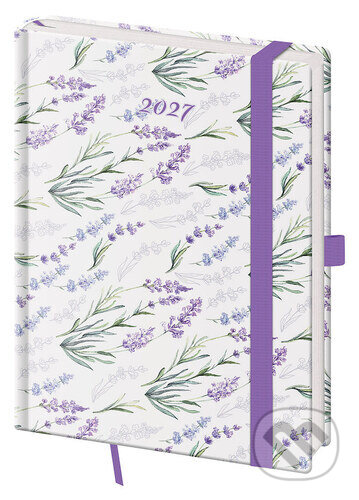 Týdenní diář 2027 B6 Vario Lavender s gumičkou (Helma). Helma, 2026