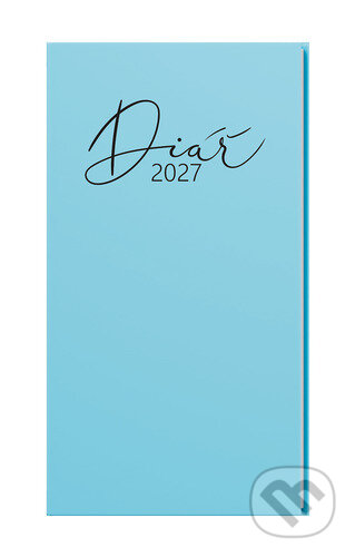 Týdenní diář 2027 Jakub Pastel kapesní modrá (Baloušek). Baloušek, 2026