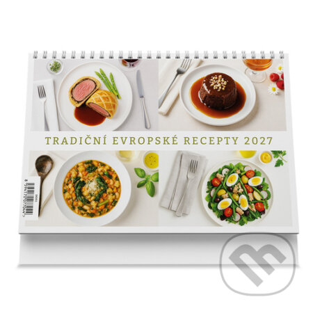 Tradiční evropské recepty 2027 - Stolní kalendář (VIKPAP). VIKPAP, 2026