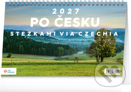 NOTIQUE Stolní kalendář Po Česku stezkami Via Czechia 2027 (Notique). Notique, 2026