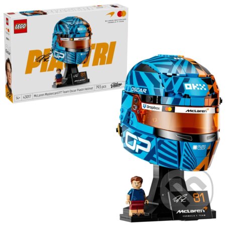 Spoločenská hra: LEGO® Editions 43017 Prilba Oscar Piastri z tímu McLaren Mastercard F1® (LEGO). LEGO