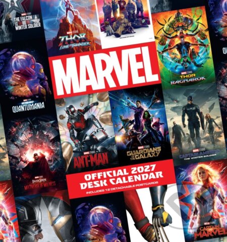 Kniha: Oficiální stolní kalendář 2027 Marvel (16 x 17,5 cm) (Marvel). Marvel, 2026