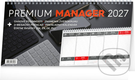 NOTIQUE Stolový kalendár Premium Manager 2027 (Notique). Notique, 2026