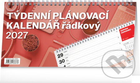 NOTIQUE Stolní Plánovací řádkový kalendář 2027 (Notique). Notique, 2026