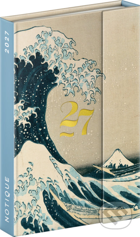 NOTIQUE Týždenný magnetický diár Katsushika Hokusai 2027 (Notique). Notique, 2026
