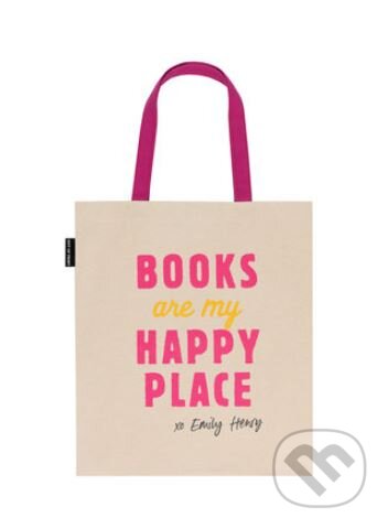 Emily Henry: Books Are My Happy Place tote bag (Out of Print). Out of Print, 2023