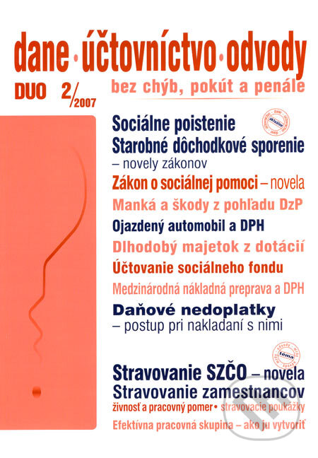 Dane, účtovníctvo, odvody 2/2007, Poradca s.r.o., 2007