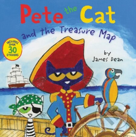 Kniha: Pete the Cat and the Treasure Map (James Dean a Kimberly Dean). HarperCollins, 2017