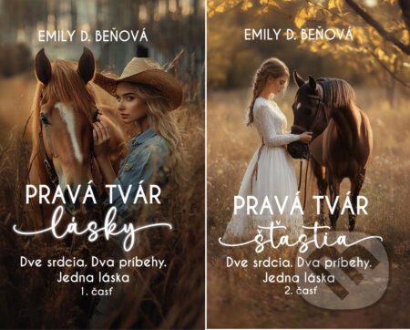 E-kniha: Pravá tvár lásky + Pravá tvár šťastia (Emily D. Beňová). BESTSELLER, 2026