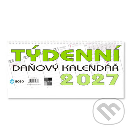 Daňový kalendář 2027 - stolní kalendář (BOBO BLOK). BOBO BLOK, 2026