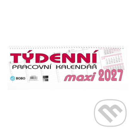 Pracovní kalendář 2027 MAXI - stolní kalendář (BOBO BLOK). BOBO BLOK, 2026