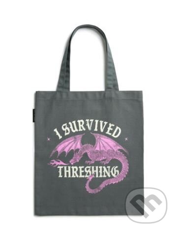 Rebecca Yarros's Fourth Wing: I Survived Threshing (Pink Dragon) Tote Bag (Out of Print). Out of Print, 2025