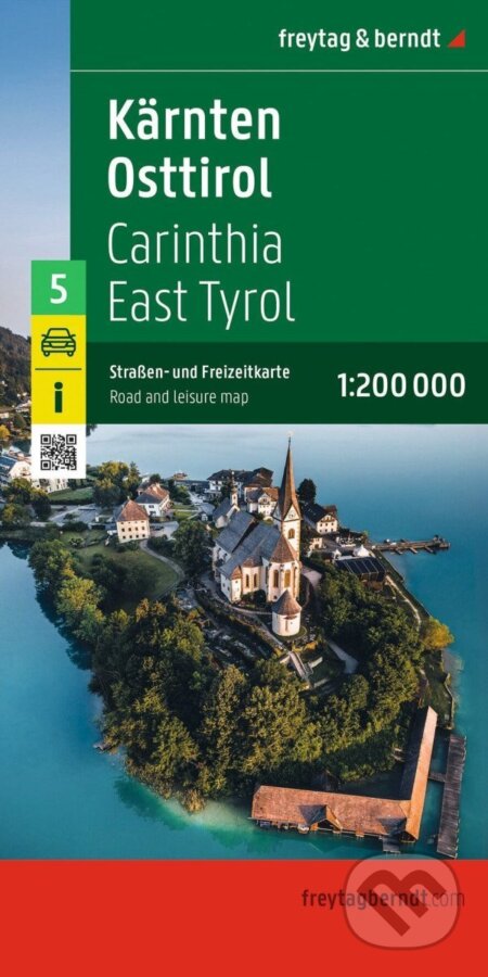 Kniha: Korutany - Východní Tyrolsko 1:200 000 / automapa (freytag&berndt). freytag&berndt, 2026