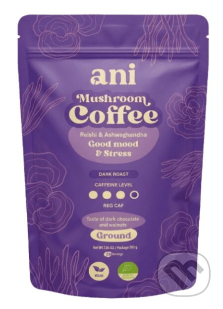 Kávy a čaje: ANi Mushroom Coffee Good mood & Stres (Ani). Ani