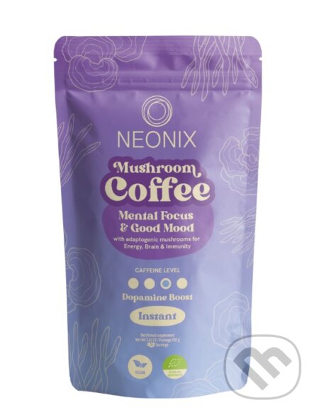 Kávy a čaje: Neonix Mushroom Coffee (Ani). Ani