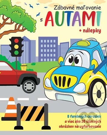 Kniha: Zábavné maľovanie s autami + nálepky a farbičky (Foni book). Foni book, 2026