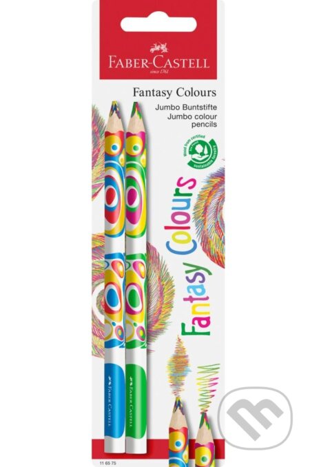 Ceruzka Multicolour Fantasy Jumbo, BL 2x (Faber-Castell). Faber-Castell
