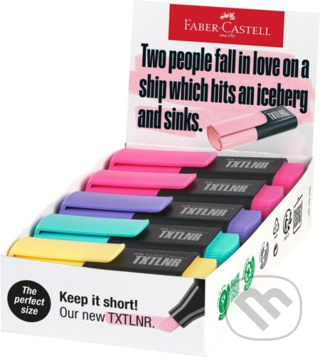 Zvýrazňovač TXTLNR Pastel Mini Mix B/10 set (Faber-Castell). Faber-Castell