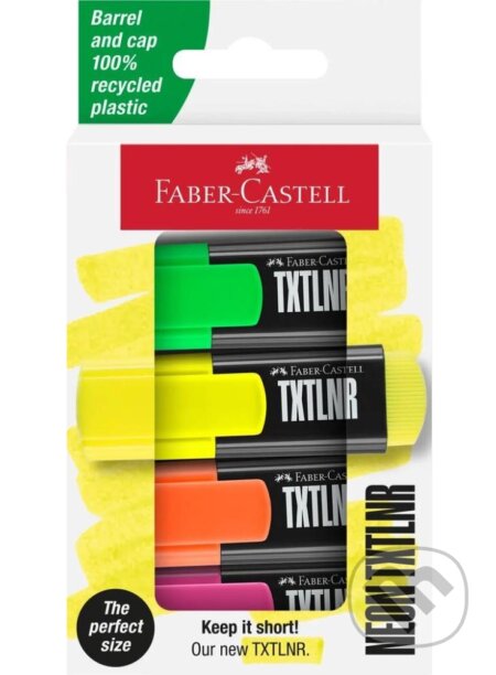 Zvýrazňovač TXTLNR Superfluo Mini/4 set (Faber-Castell). Faber-Castell