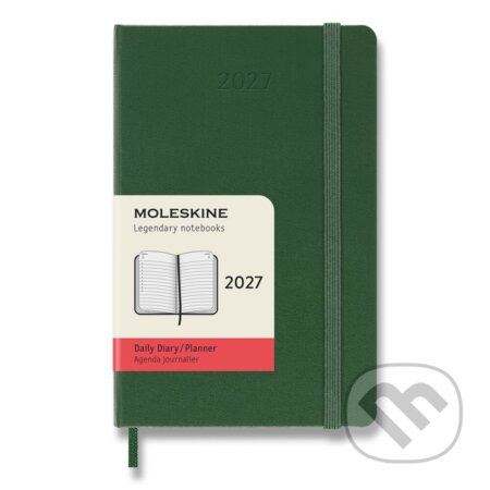 Moleskine – 12-mesačný denný diár 2027 (tmavozelený) (Moleskine). Moleskine, 2026